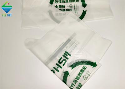 Le gilet compostable matériel biodégradable en bambou portent des sacs à provisions